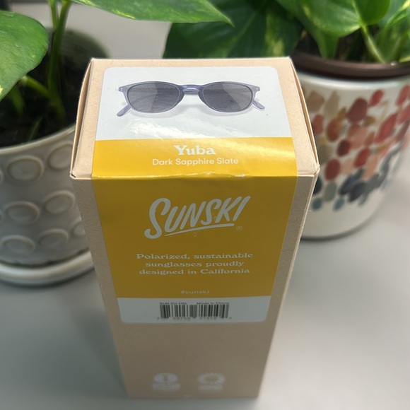 NWT SUNSKI Yuba Dark Sapphire Slate Sunglasses - Picture 4 of 4